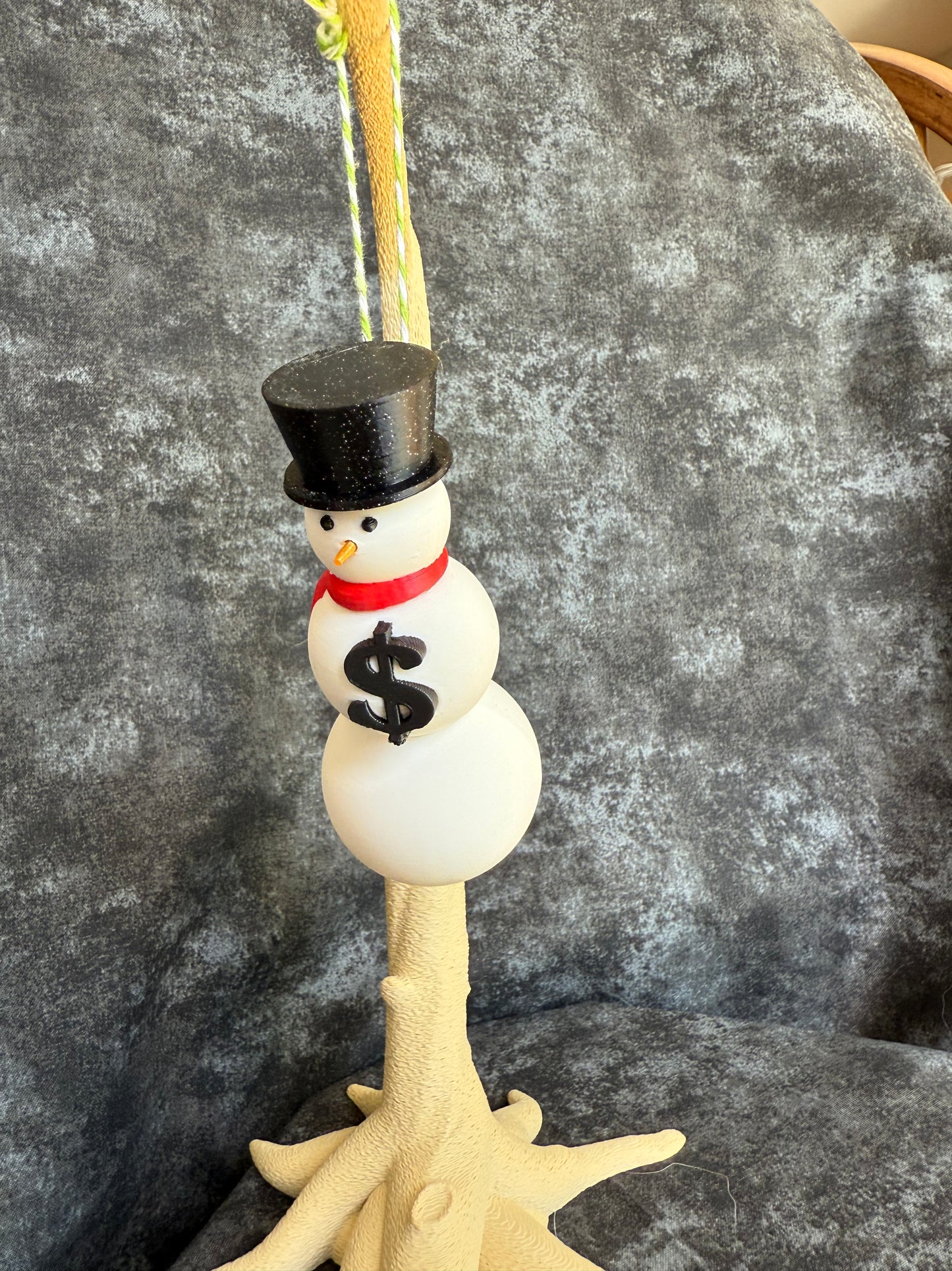 Snowman Surprise Money Holder Ornament