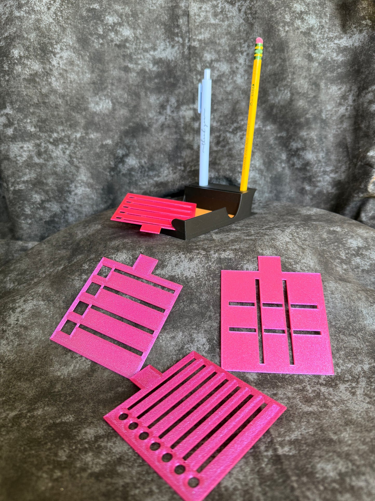 Post-it Note Organizer with Pen & Pencil Holder