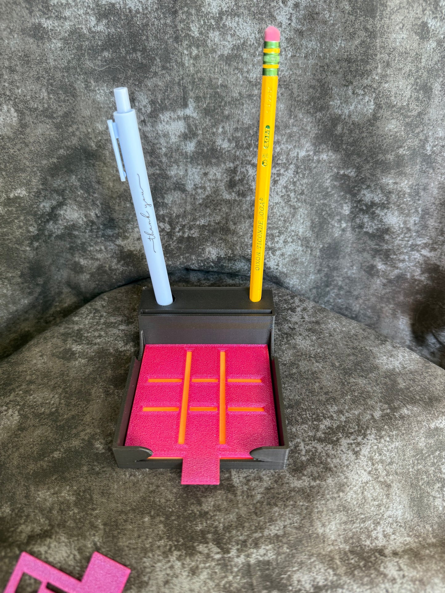 Post-it Note Organizer with Pen & Pencil Holder